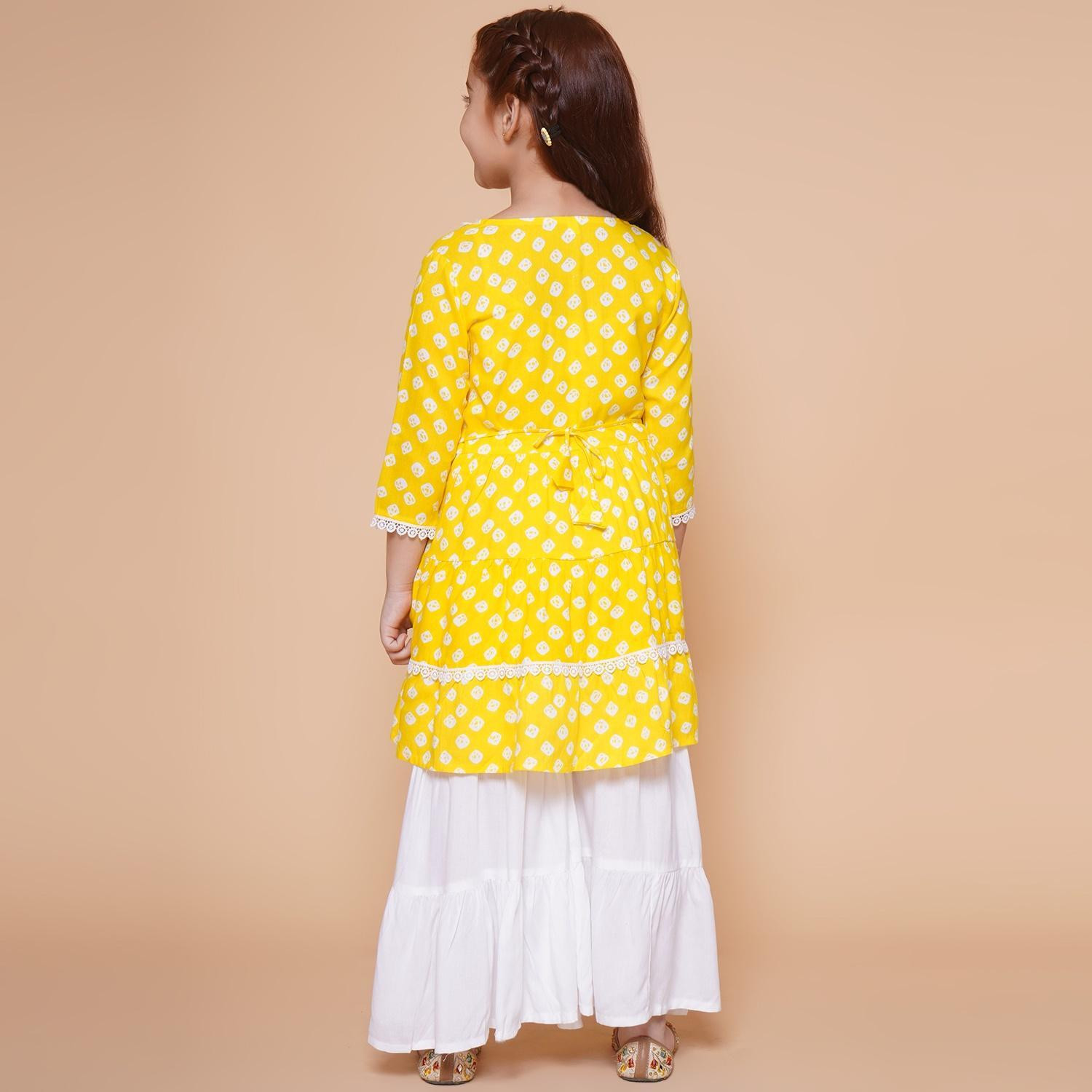 Image of Arshia Fashions Girls Festive & Party Kurta and Palazzo Set