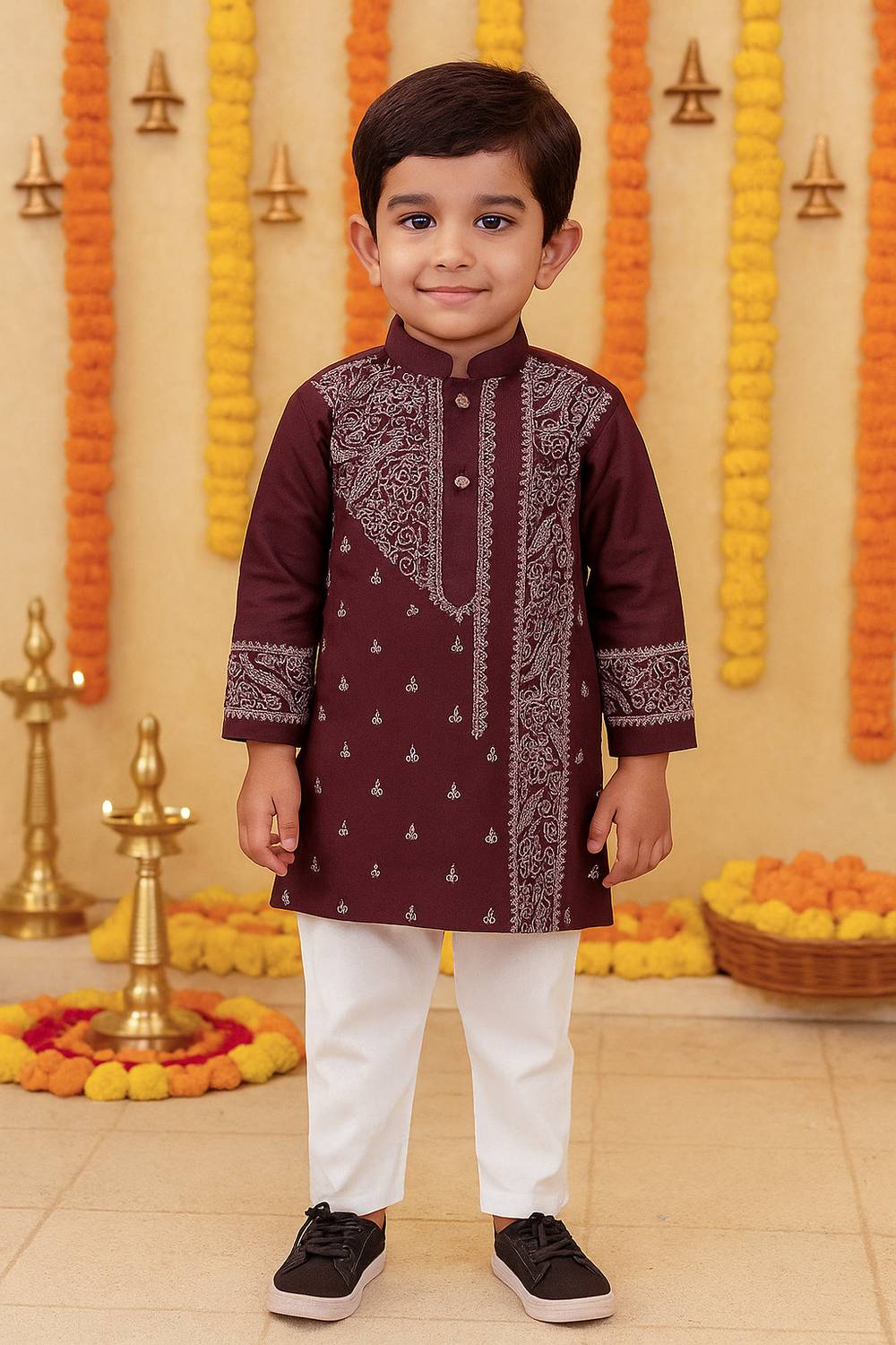 AHLAN APPARELS Boys Festive & Party Kurta and Pyjama Set