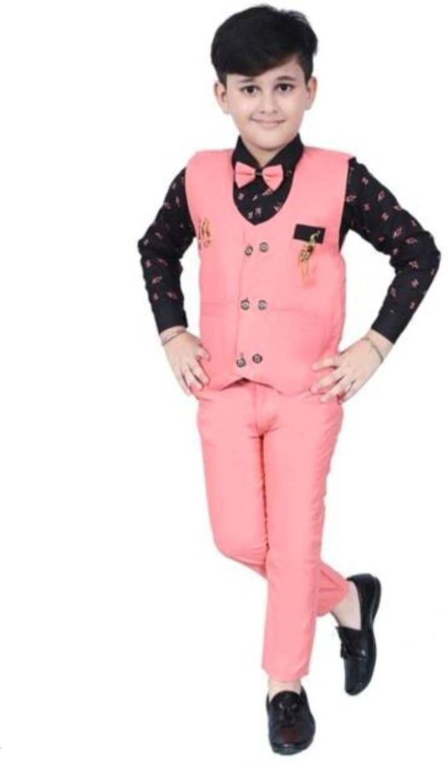 AnishkaFashion Boys Festive & Party Shirt, Waistcoat and Pant Set
