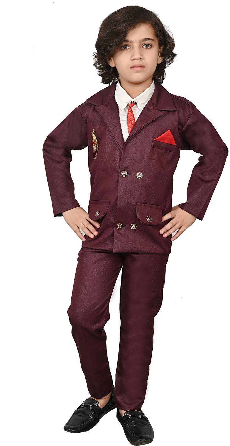 Anishka collection Boys Formal Shirt, Waistcoat and Pant Set