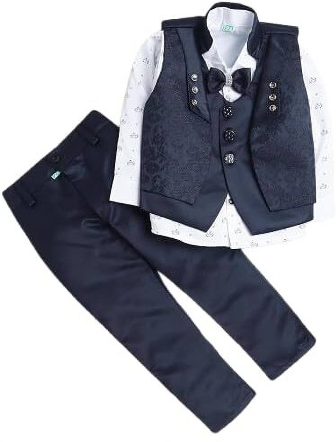 ArhamFashionWear Boys Festive & Party, Wedding Shirt, Waistcoat and Pant Set