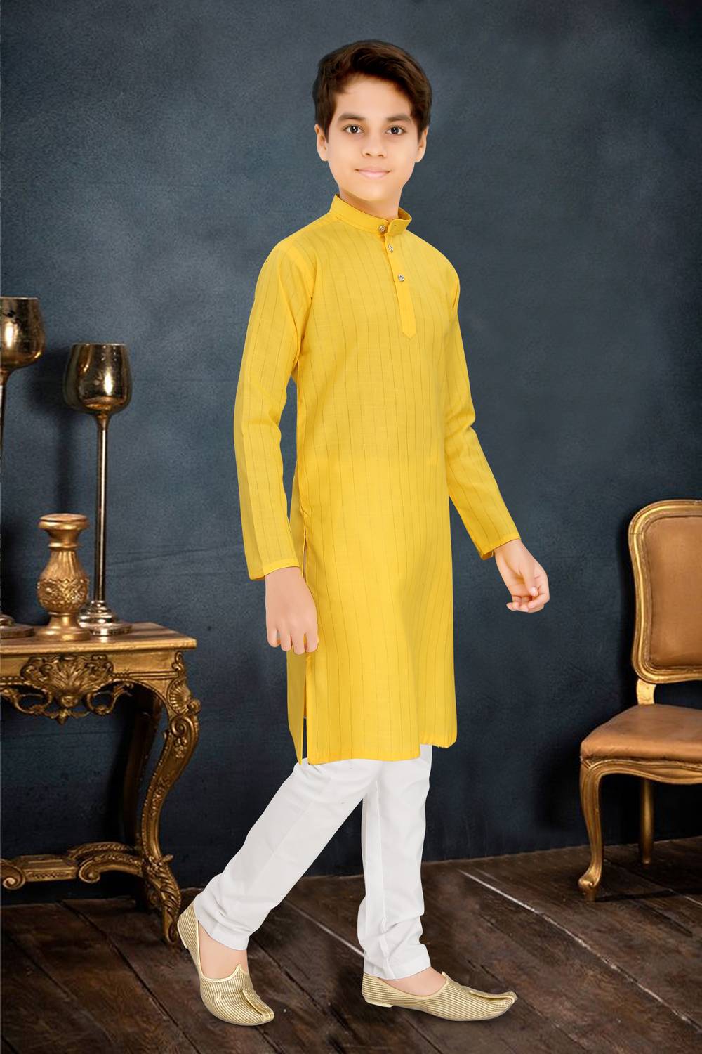 BYTER Boys Wedding Kurta and Pyjama Set