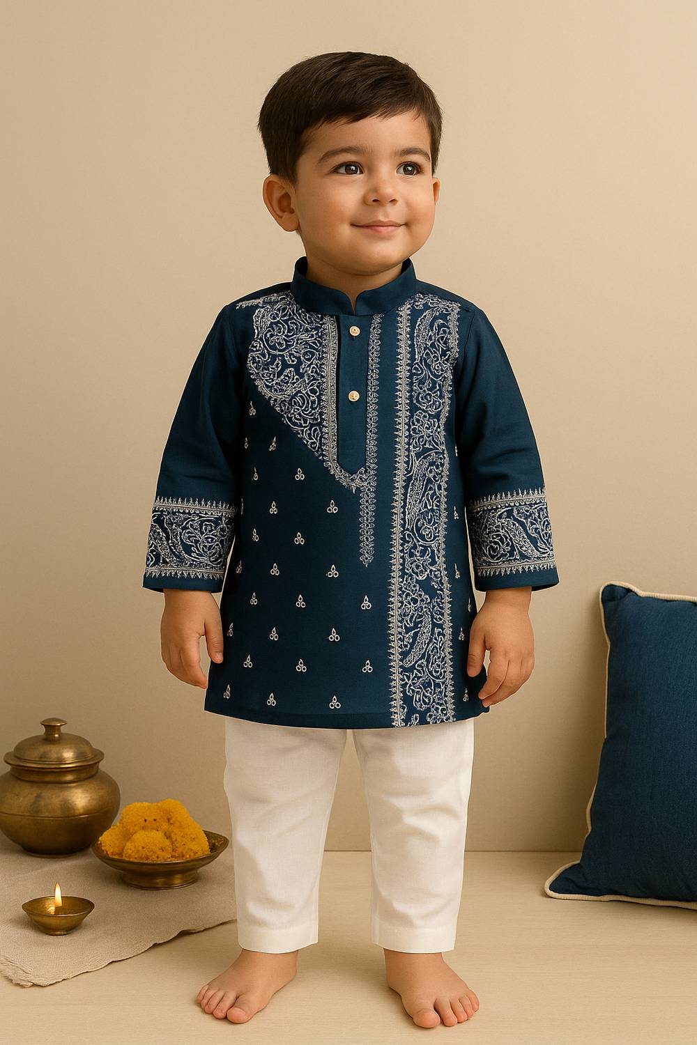 AHLAN APPARELS Boys Festive & Party Kurta and Pyjama Set