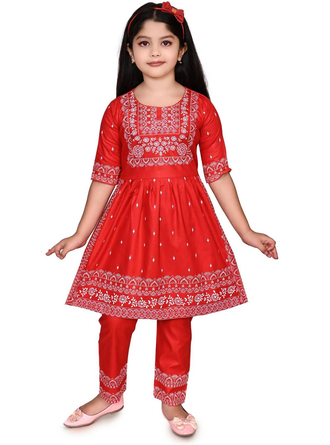 ASRASTORES Girls Festive & Party Kurta and Pyjama Set