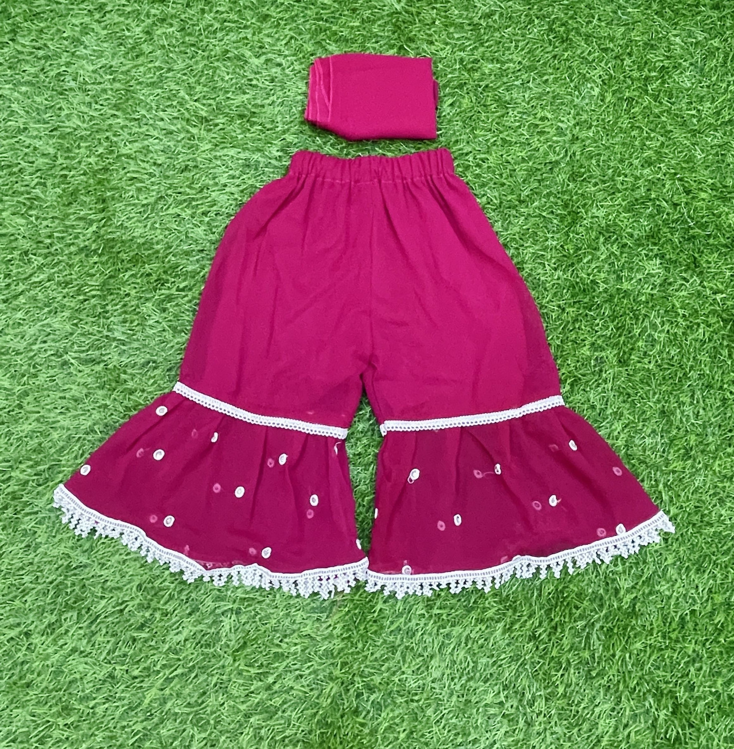 Image of SMARTPOINT PLUS Girls Festive & Party Kurta and Sharara Set