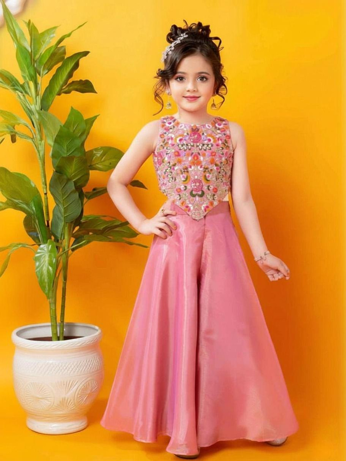 Image of Sashay Boutique Girls Festive & Party Kurta and Sharara Set
