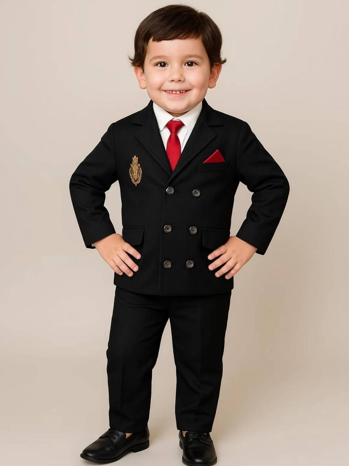 AnishkaFashion Boys Festive & Party, Wedding Blazer and Pant Set