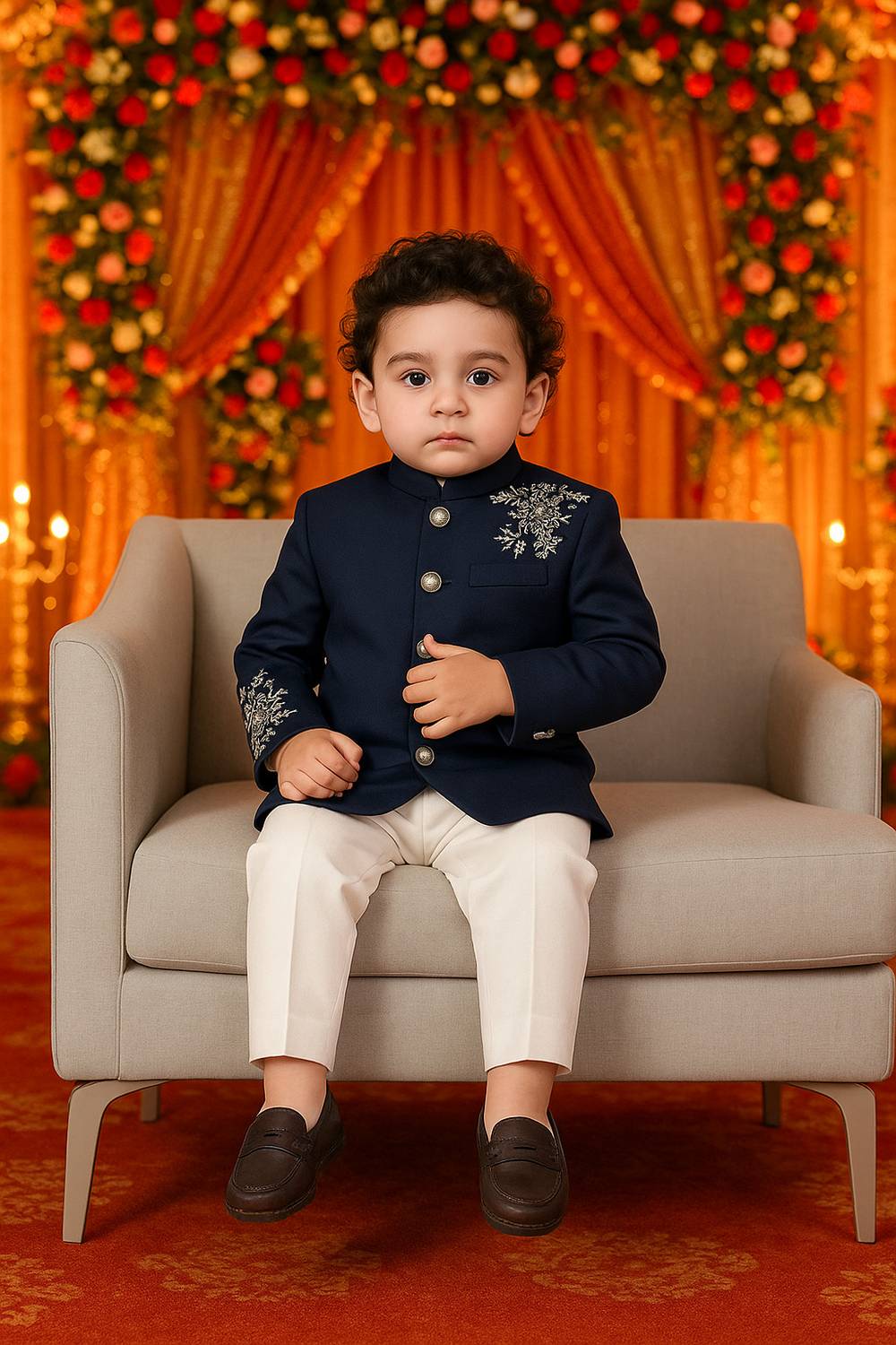 Aksgarments Boys Festive & Party Blazer and Pant Set