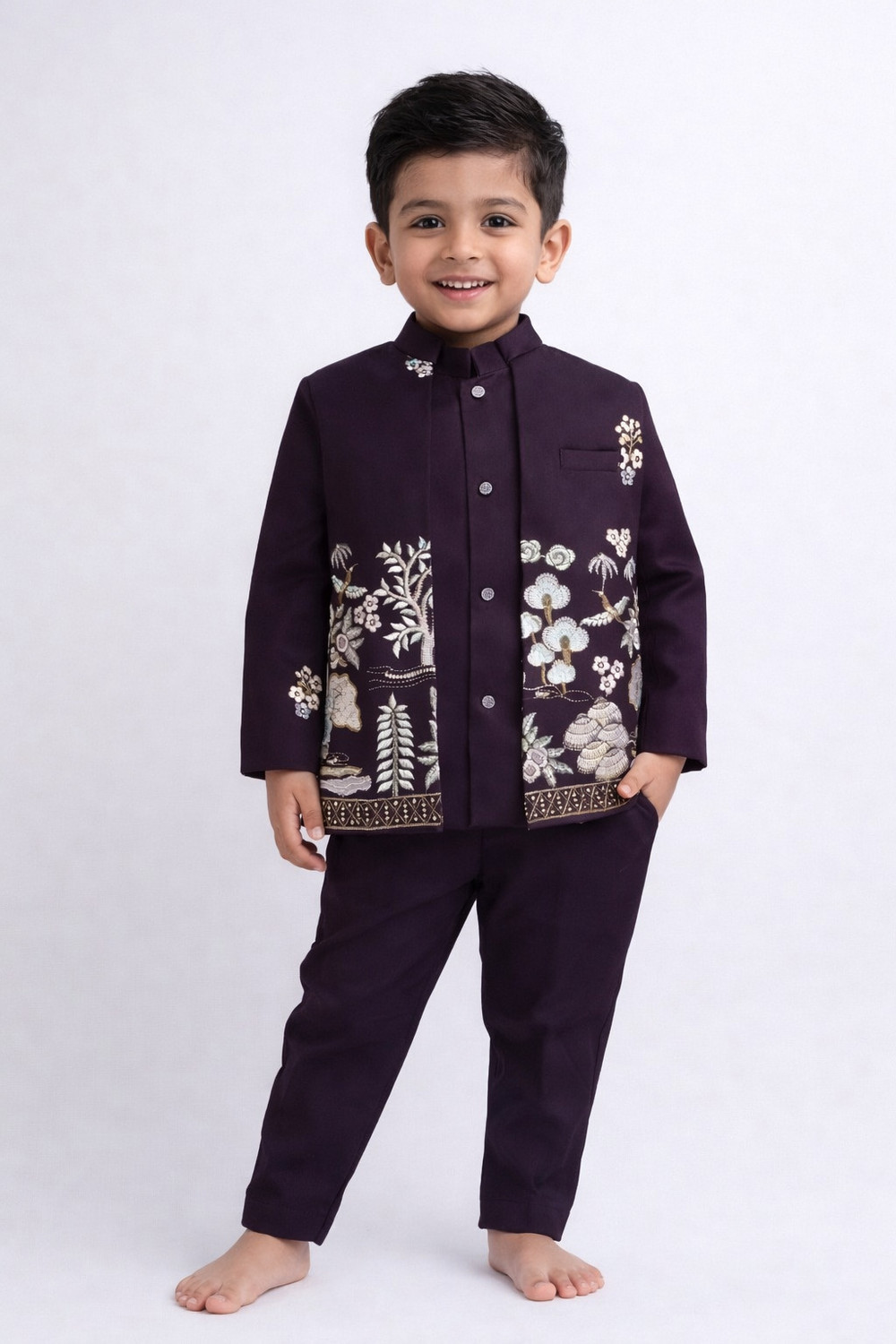 Image of Akshita trading Boys Festive & Party, Wedding Blazer, Shirt and Trouser Set