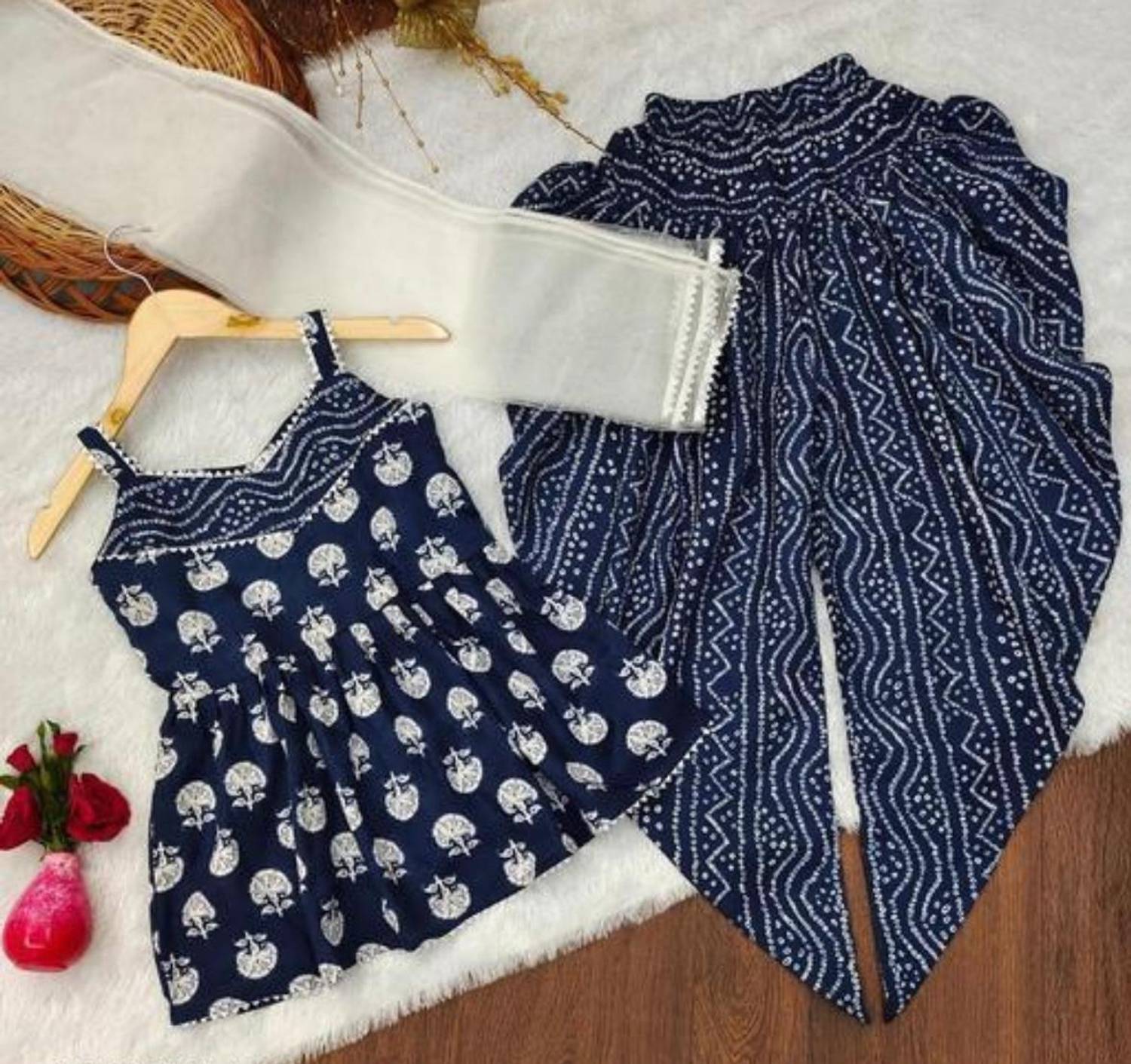 BBA Fashion Girls Festive & Party Dhoti & Kurta Set