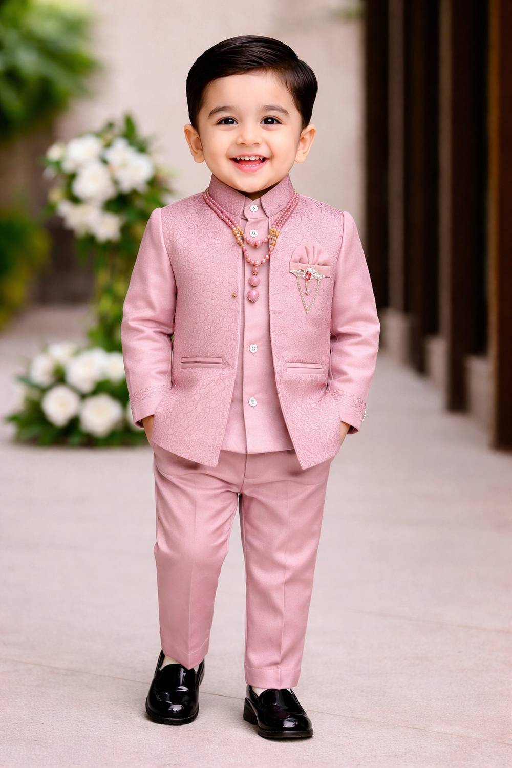 Anishka collection Boys Festive & Party Blazer and Pant Set