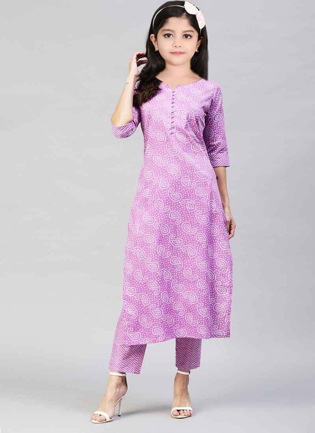Bholukart Girls Festive & Party Kurta and Pyjama Set