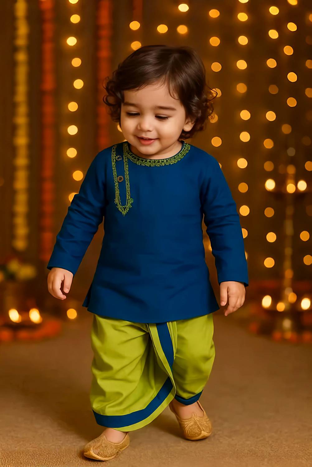 Aksgarments Boys Festive & Party Dhoti & Kurta Set