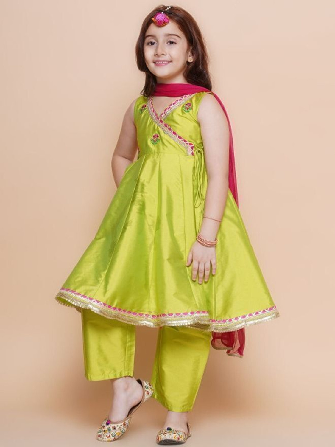 Image of Fenil Fashion Girls Festive & Party Kurta, Pyjama & Dupatta Set
