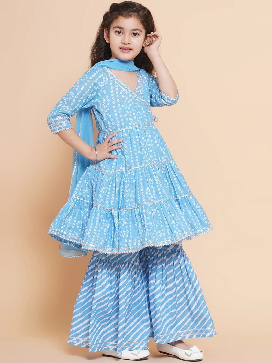 Image of Shinu Fab Girls Wedding Kurta and Pyjama Set