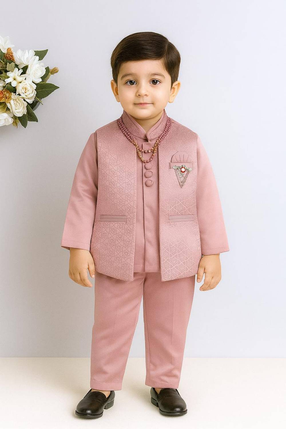 Anishka Creation Boys Festive & Party Kurta & Waistcoat Set