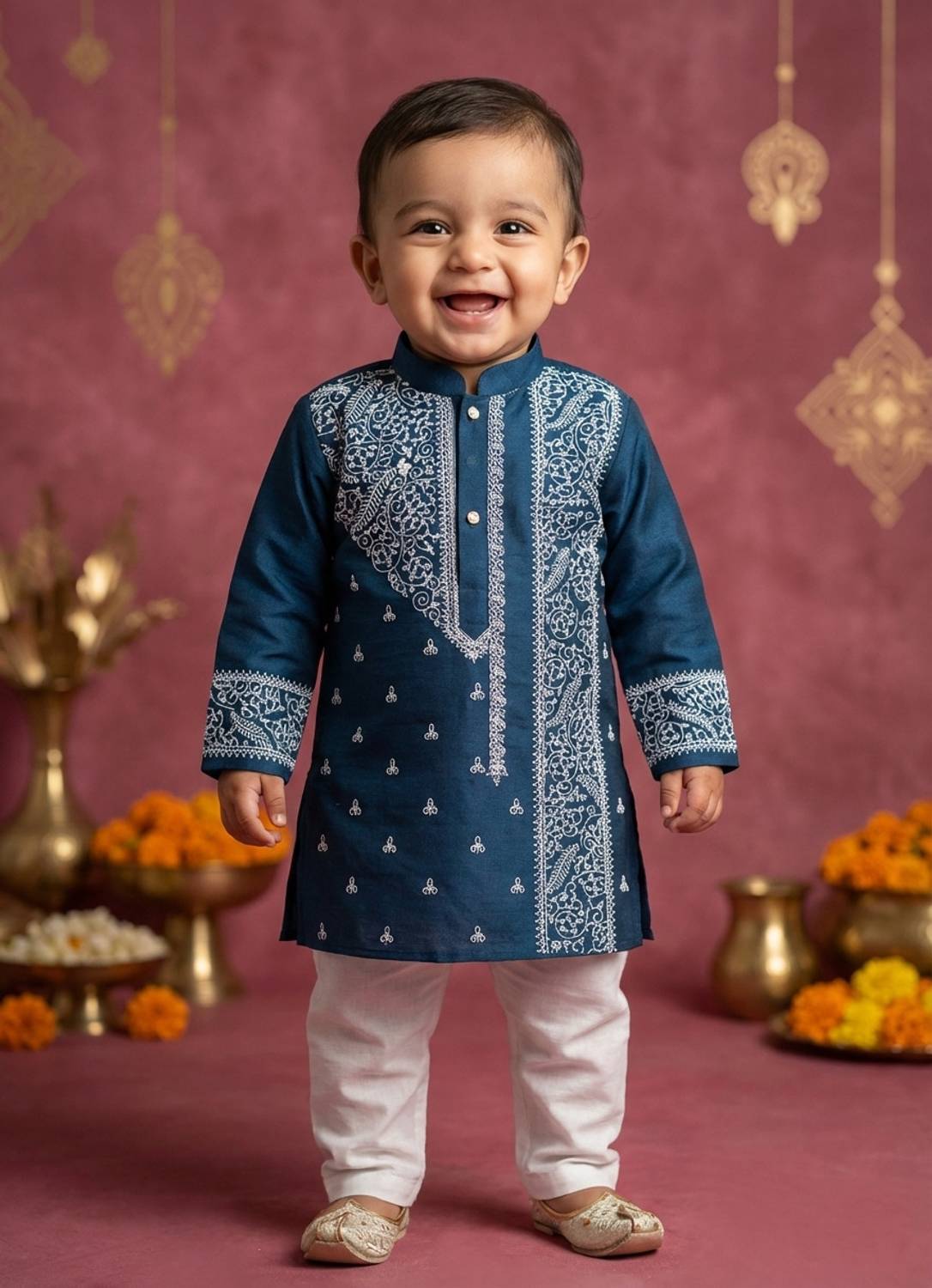 AHLAN APPARELS Boys Festive & Party Kurta and Pyjama Set