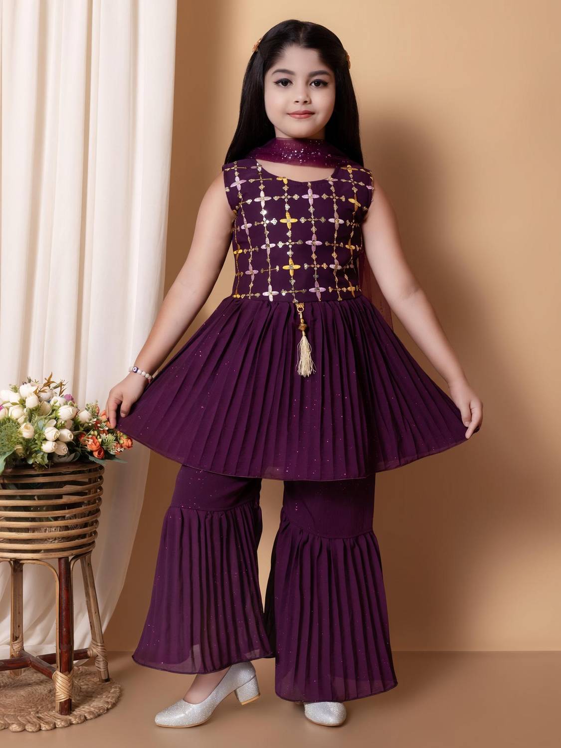 AFTAB DRESSES Girls Party(Festive) Kurta Pyjama