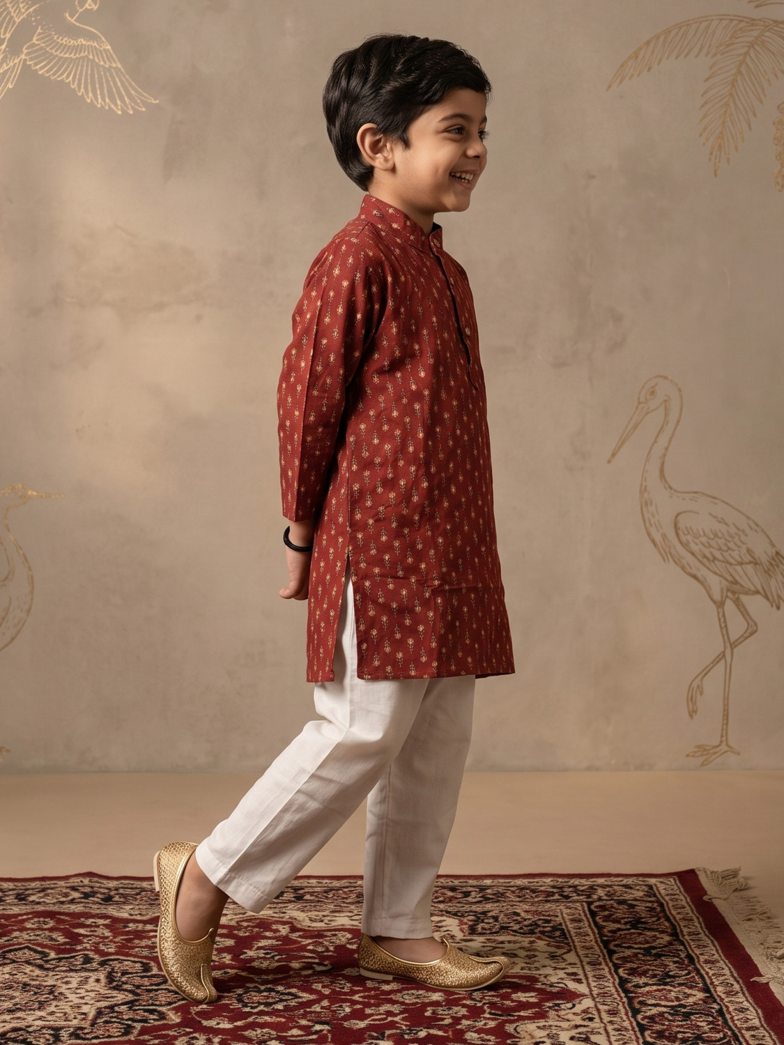 Image of DESICUBS Boys Festive & Party Kurta and Pyjama Set