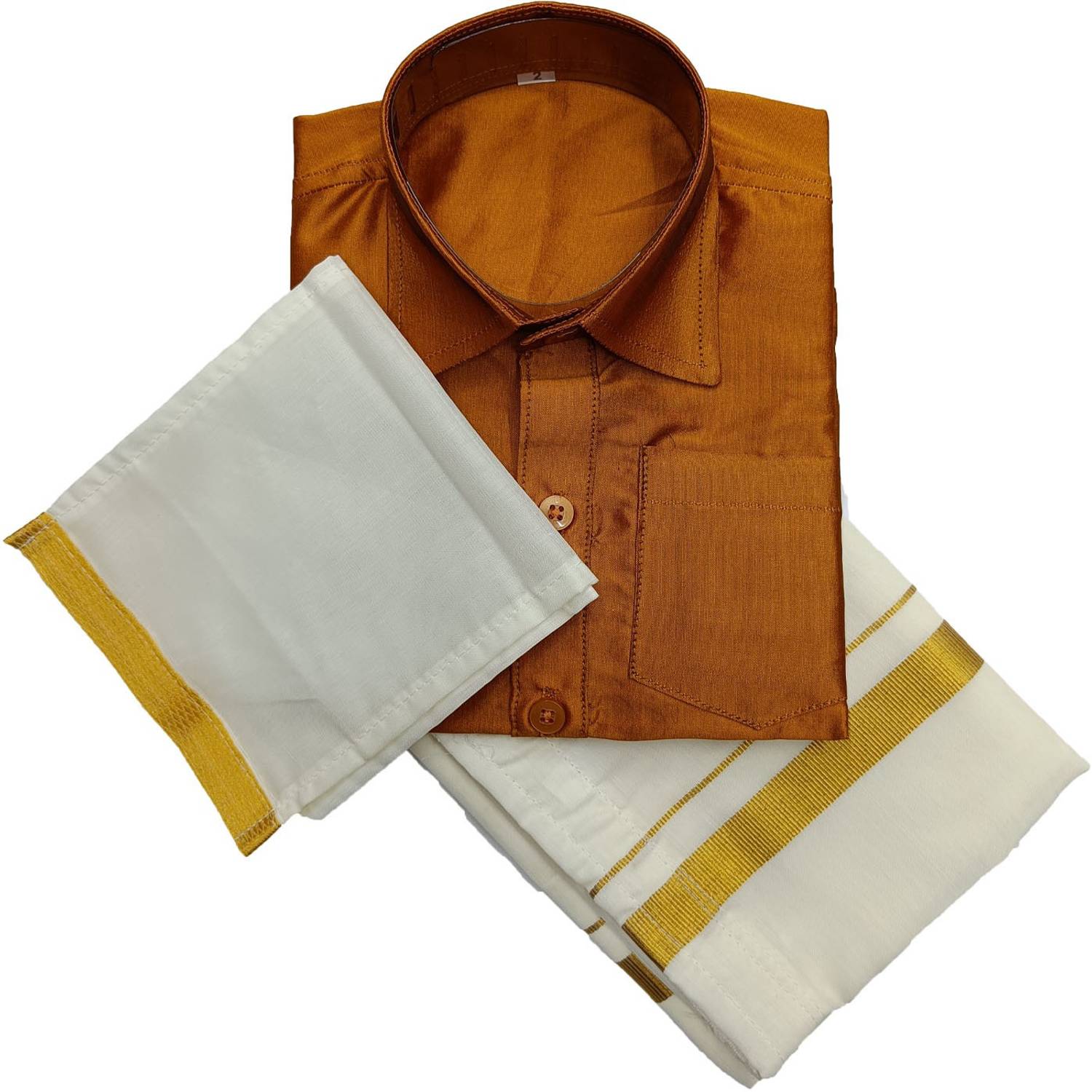 bhandari fashion Baby Boys Festive & Party Dhoti, Shawl and Shirt Set