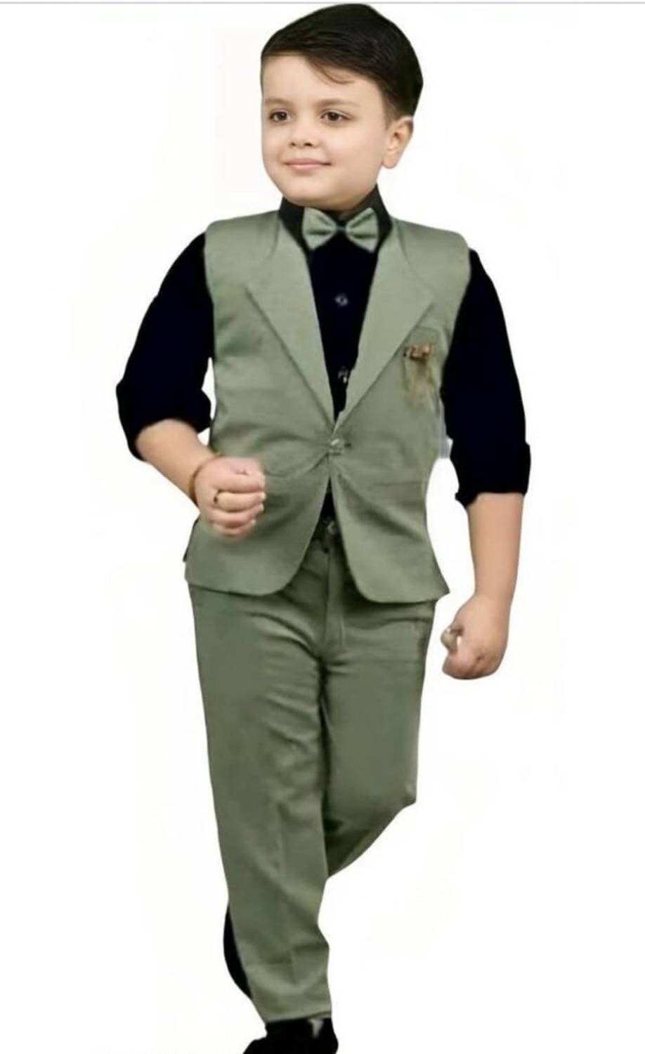 ArhamFashionWear Boys Festive & Party, Wedding Shirt, Waistcoat and Pant Set