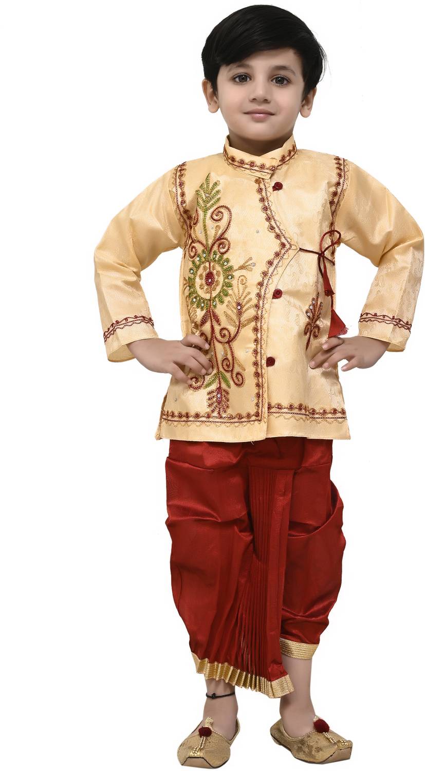 Amacart Baby Boys Festive & Party Kurta and Dhoti Pant Set