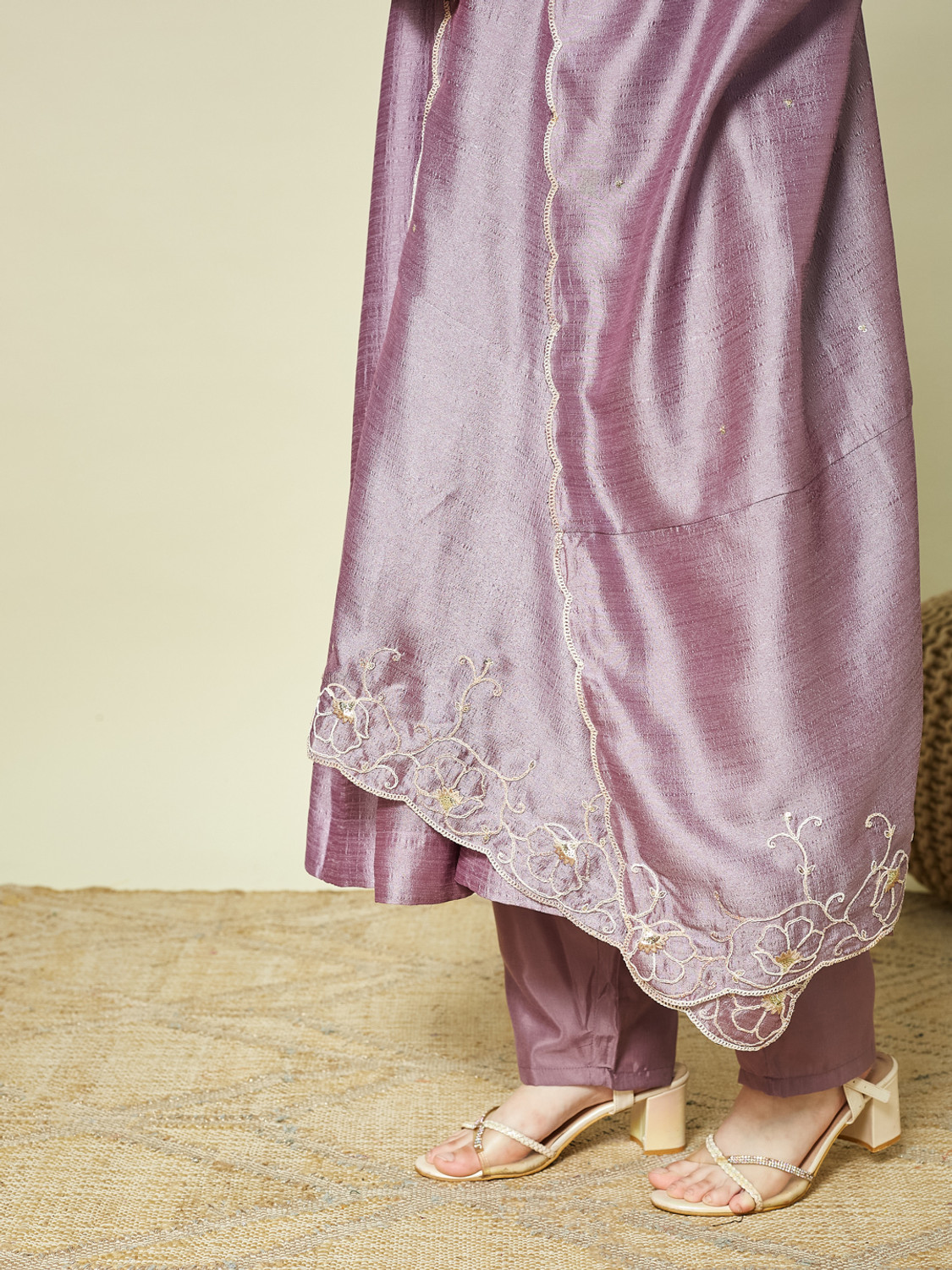 Image of Curly Tales Girls Festive & Party Kurta and Dupatta Set