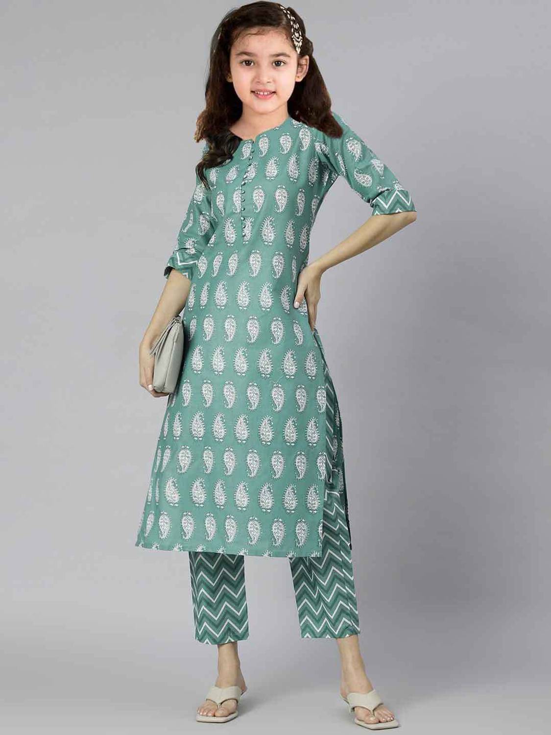 Vetrokart Girls Festive & Party Kurta and Pyjama Set