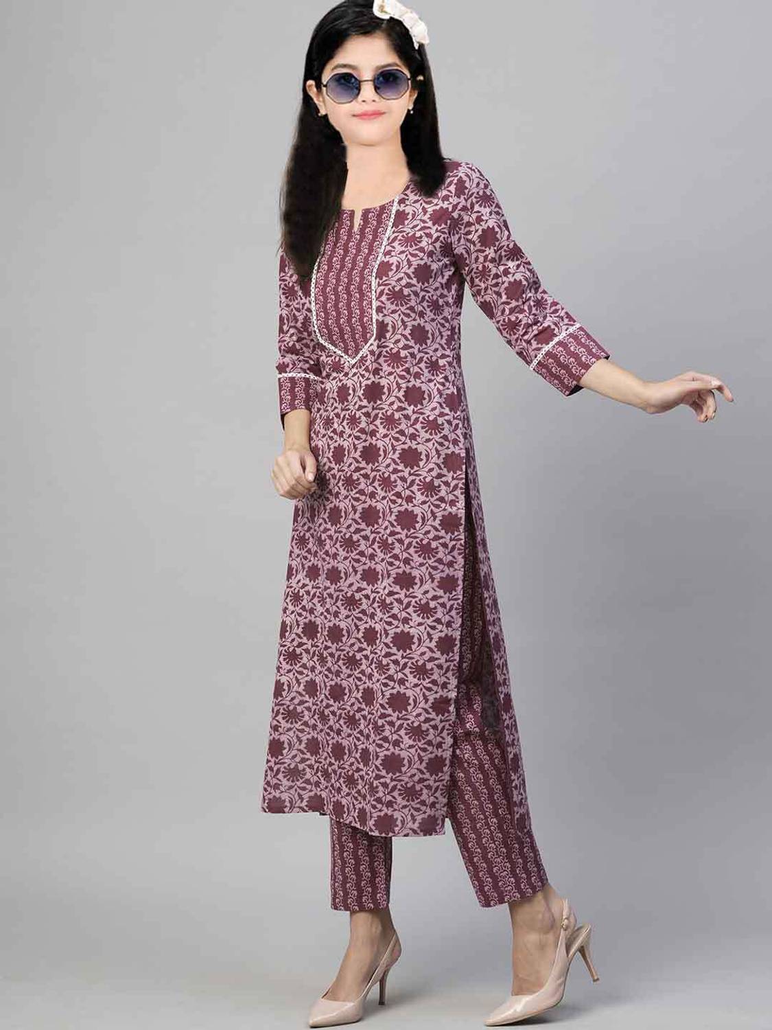 Bholukart Girls Festive & Party, Wedding Kurta and Churidar Set
