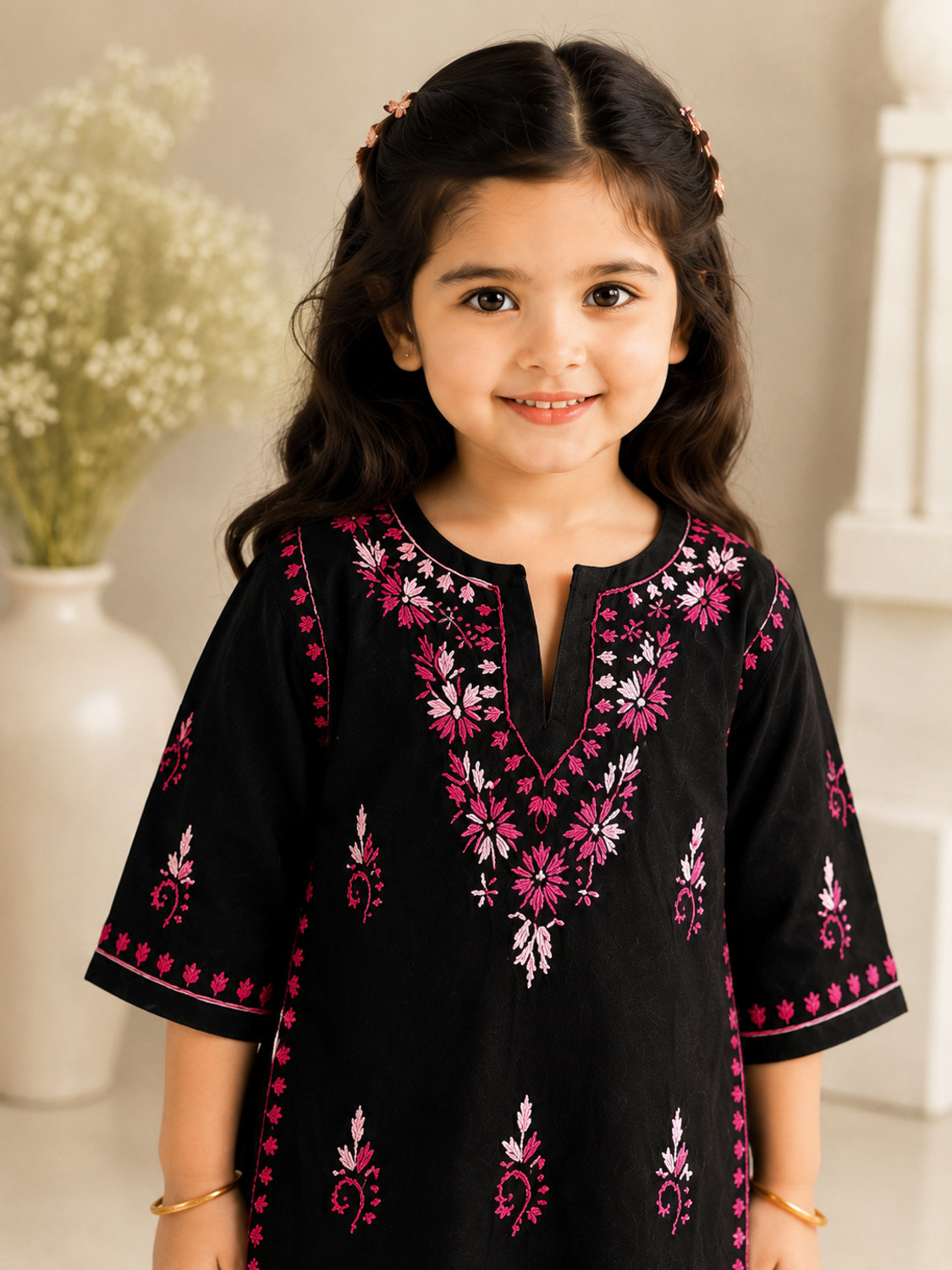 Image of marshmellow by janvi Girls Festive & Party Kurta and Palazzo Set