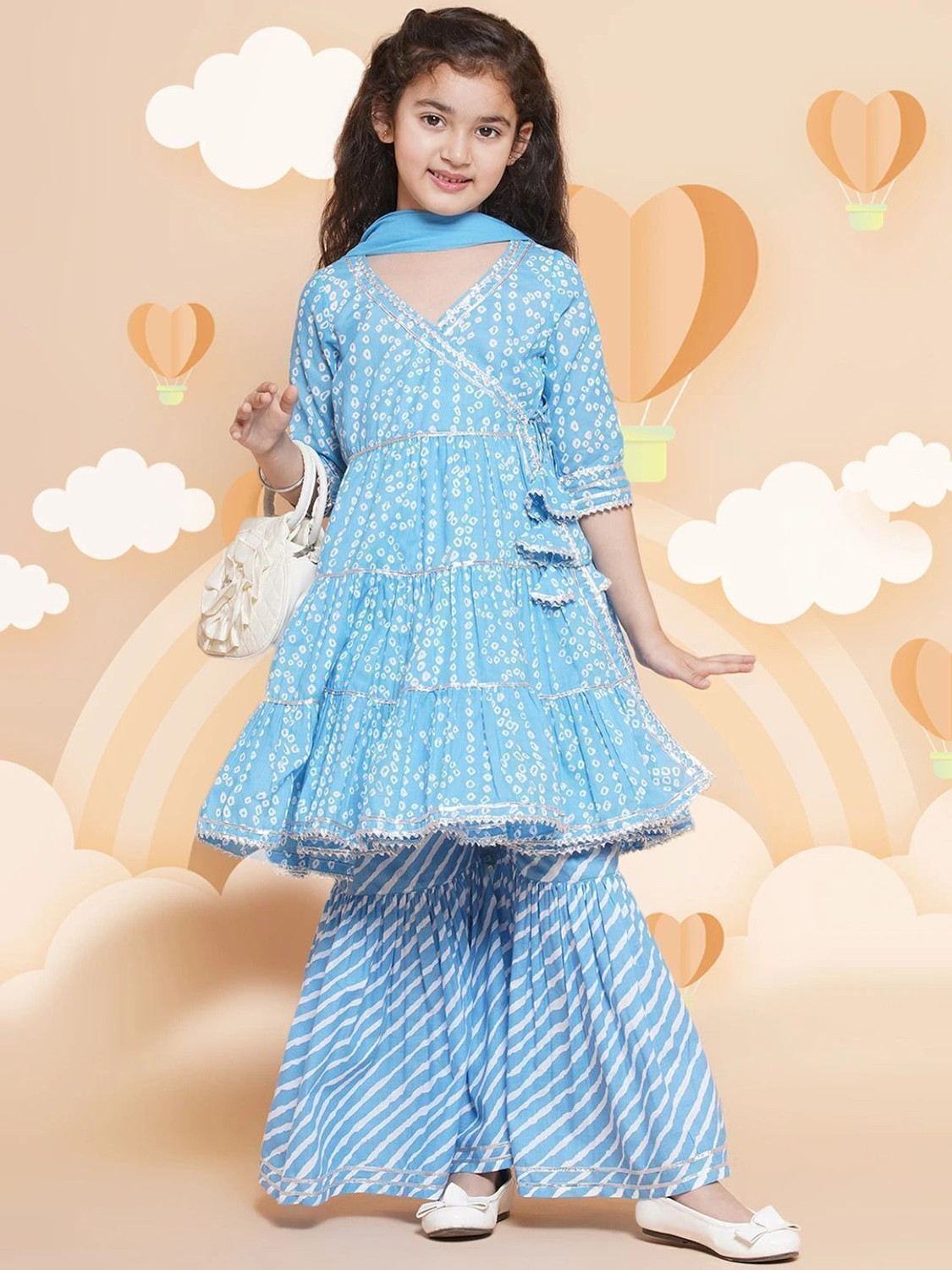 Image of Shinu Fab Girls Wedding Kurta and Pyjama Set