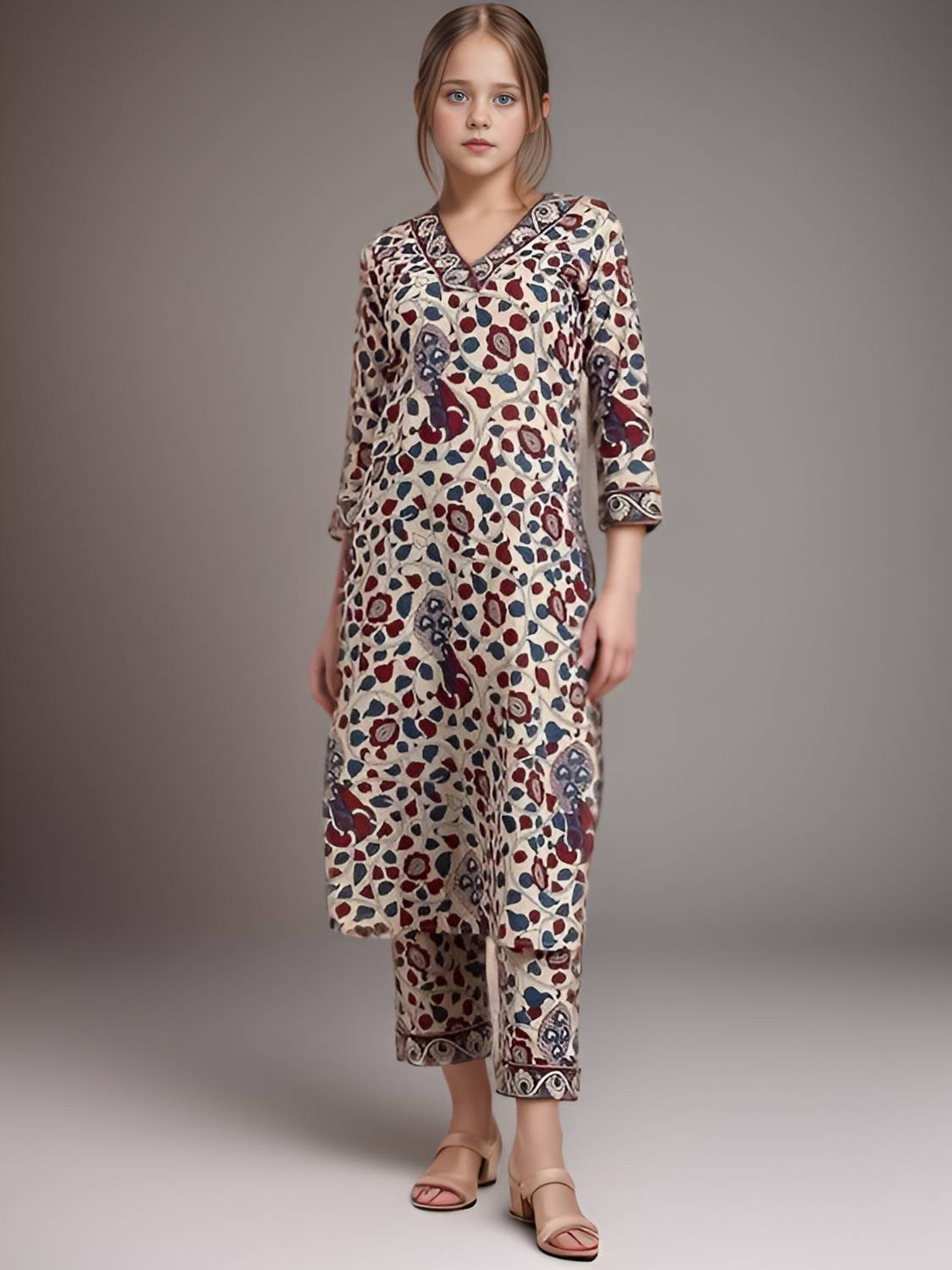 Aarya Designer Girls Casual Kurta and Pyjama Set