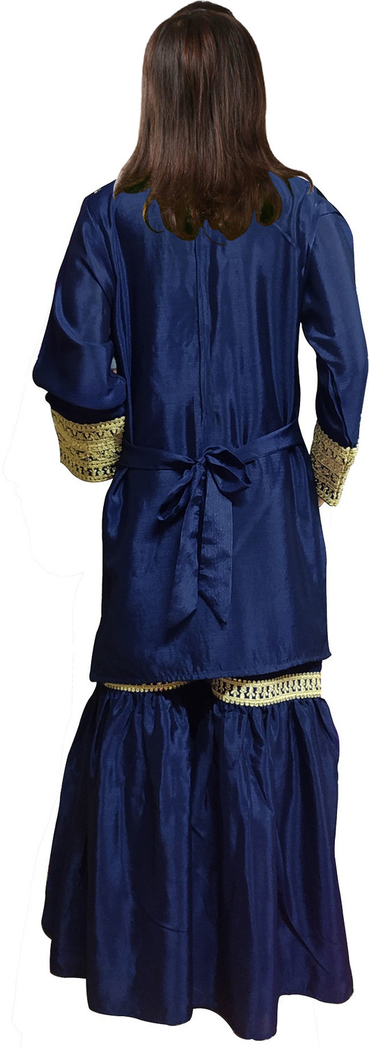 Image of White Button Girls Wedding, Festive & Party Kurta, Pyjama & Dupatta Set