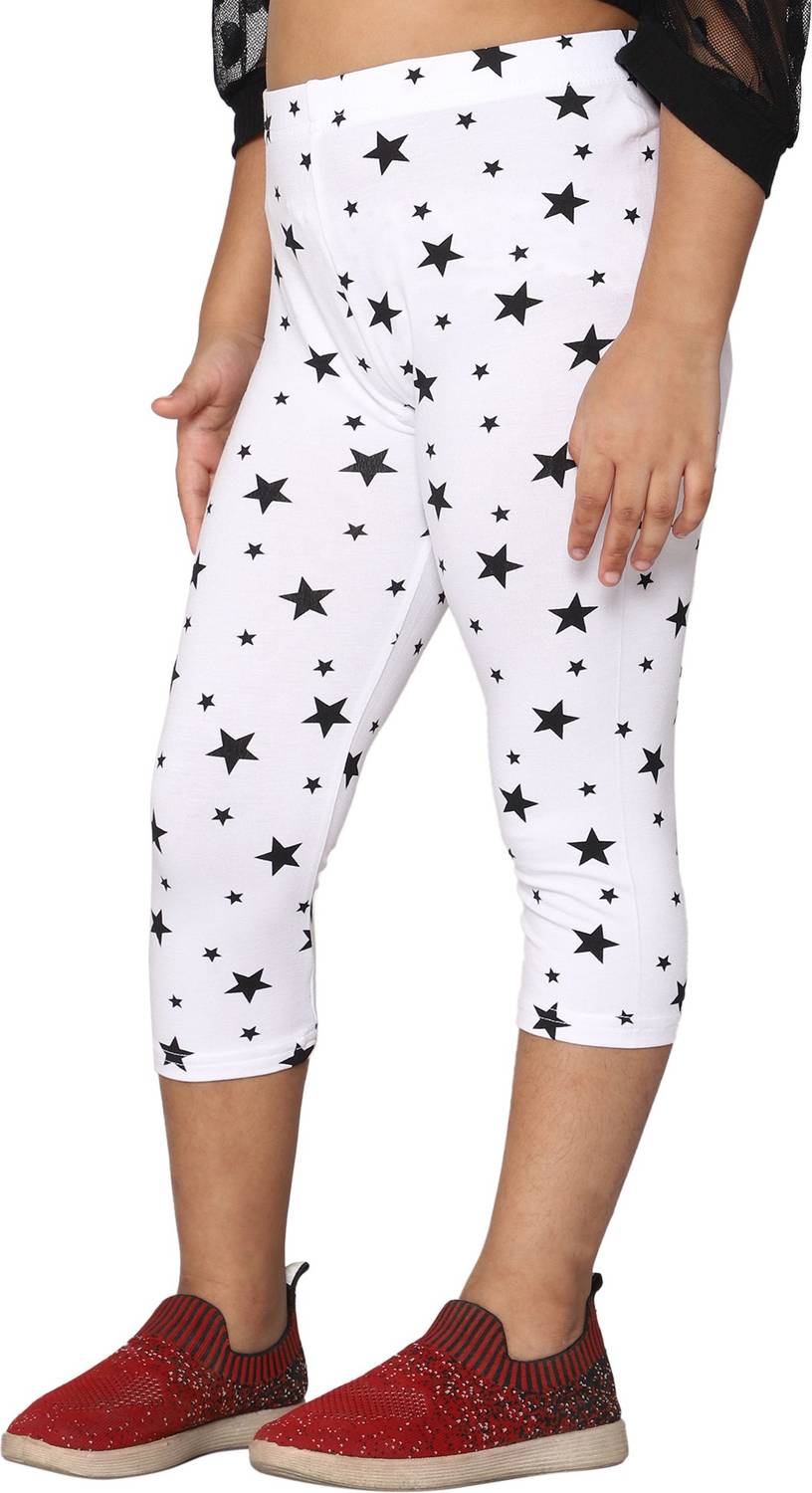 2K Kids Capri For Girls Casual Printed Viscose Blend