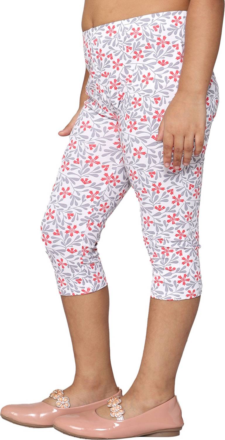 2K Kids Capri For Girls Casual Printed Viscose Blend