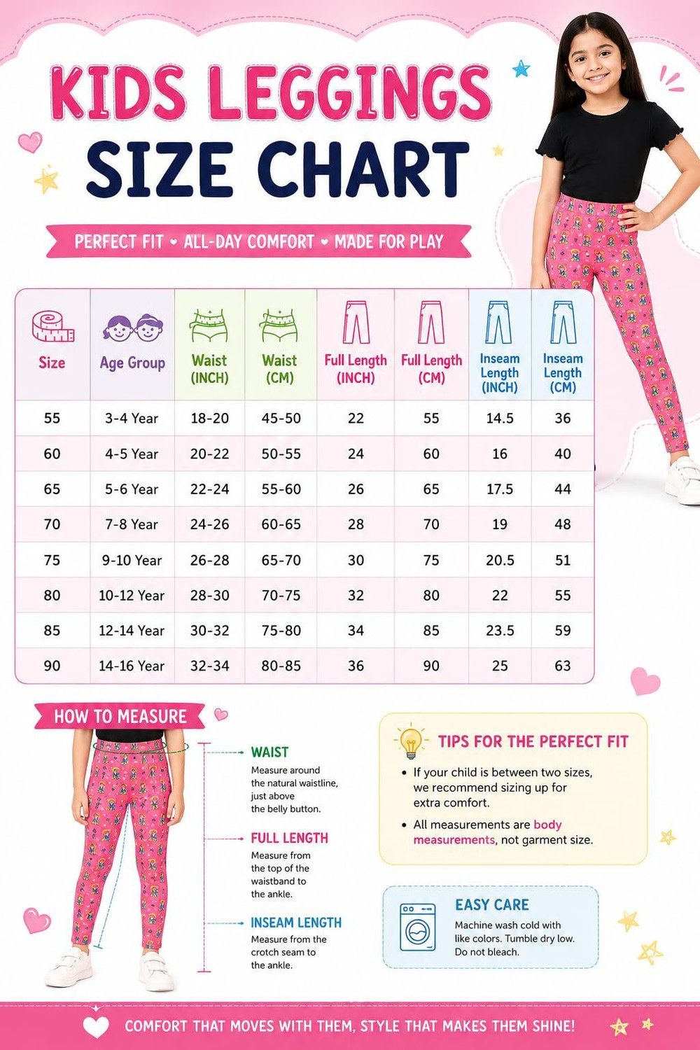 Image of BodyCare Indi Legging For Girls