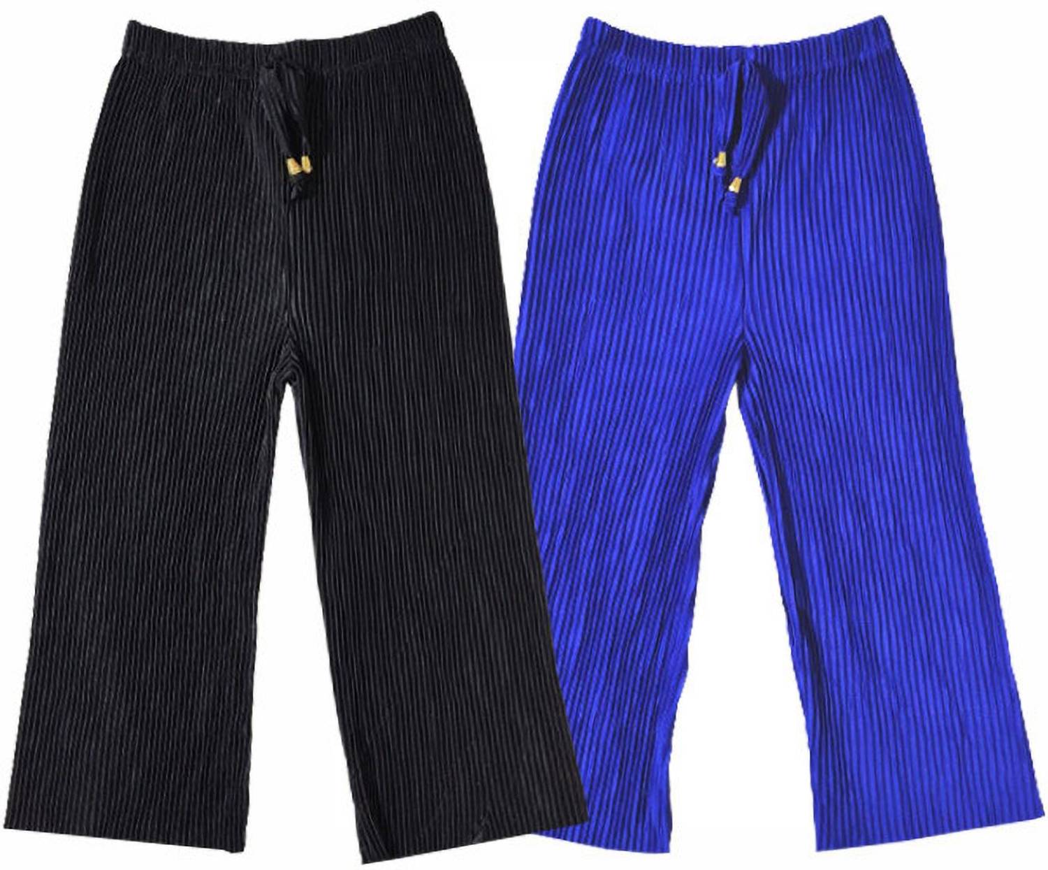 100LUCK Relaxed Girls Black, Blue Trousers