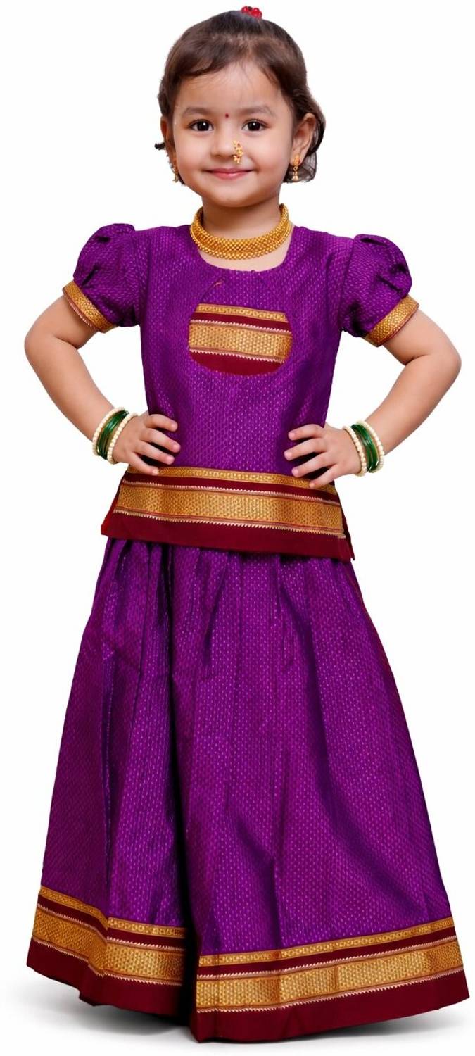 Amba Collection Boutique Indi Girls Lehenga Choli Fusion Wear, Ethnic Wear Printed Lehenga Choli
