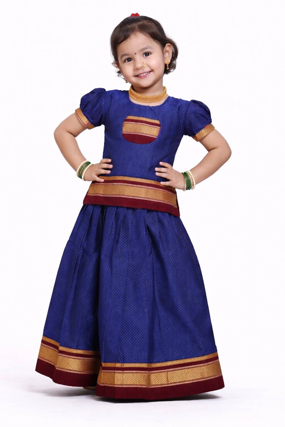 Amba Collection Boutique Indi Girls Lehenga Choli Fusion Wear, Ethnic Wear Printed Lehenga Choli