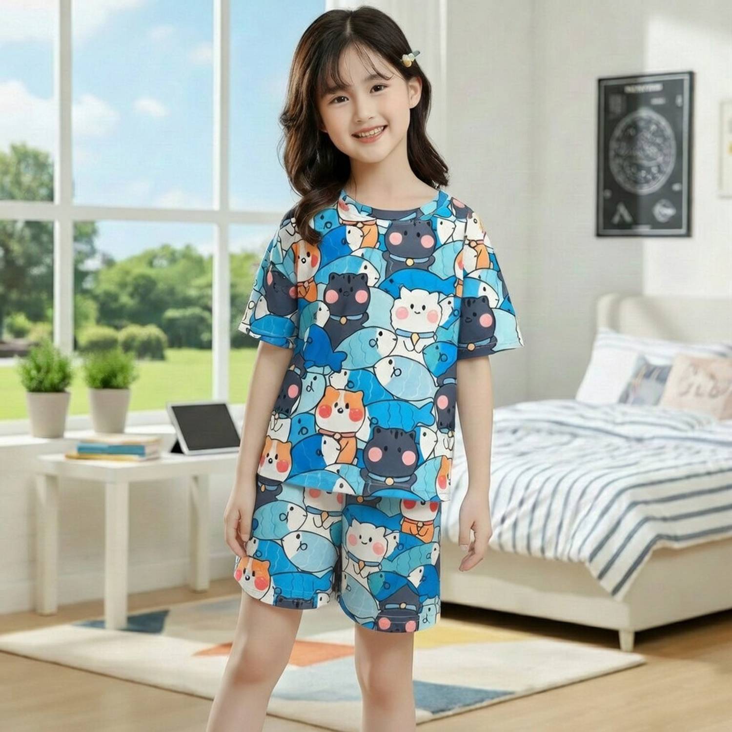 4JSTAR Kids Nightwear Boys & Girls Printed Polyester Blend