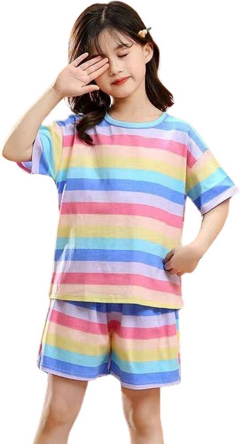 4JSTAR Kids Nightwear Baby Girls Striped Cotton