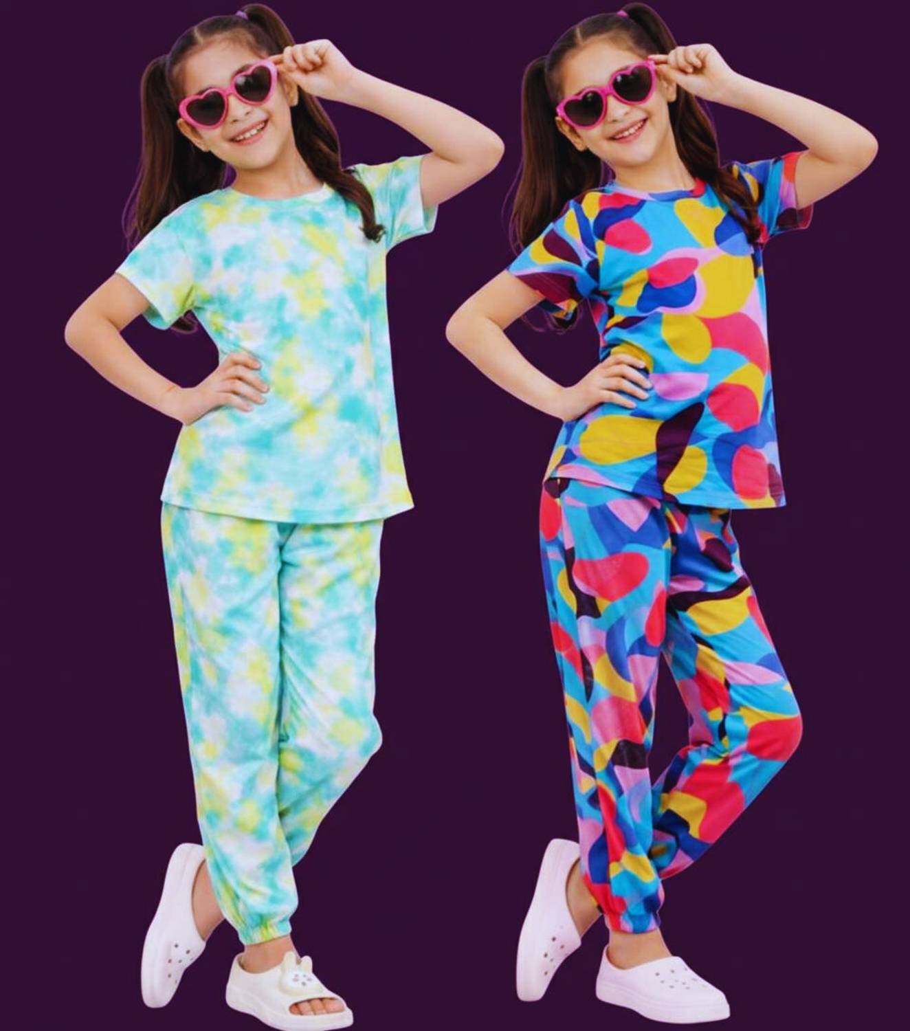 Amreliya Style Kids Nightwear Girls Printed Cotton