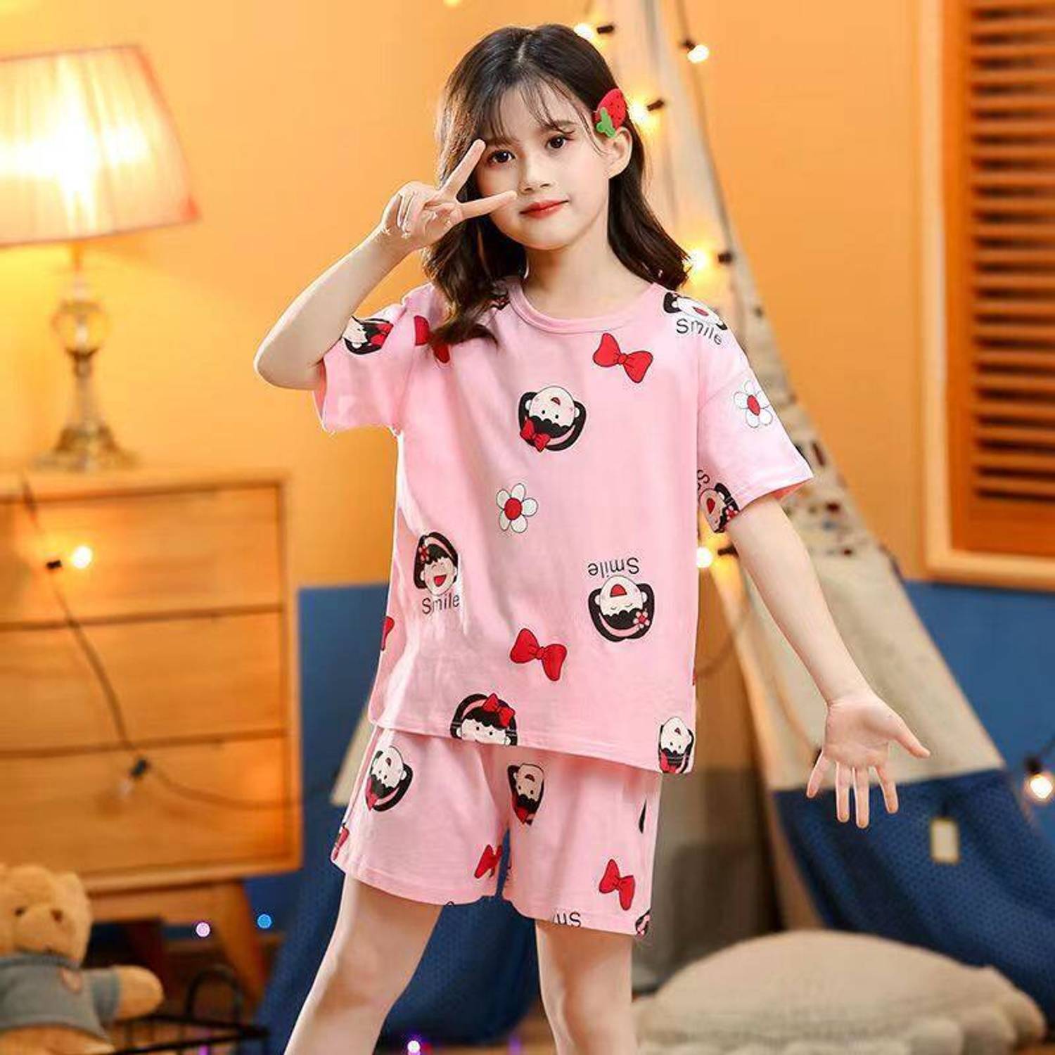 4JSTAR Kids Nightwear Boys & Girls Printed Cotton Blend