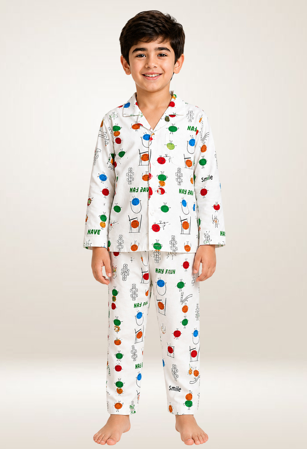 3BROS Kids Nightwear Boys Printed Cotton