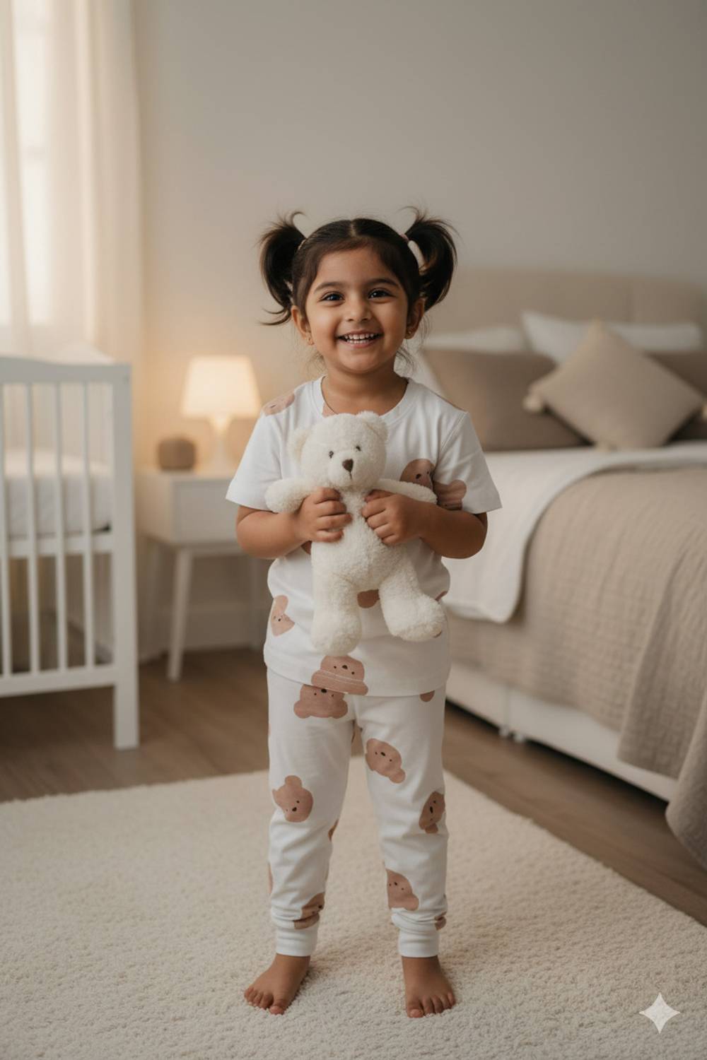 AADVI Kids Nightwear Baby Boys & Baby Girls Printed Cotton
