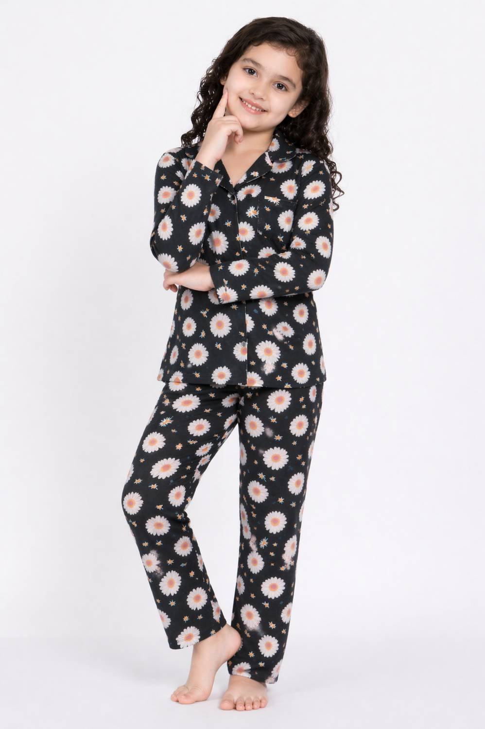 AKDYUG Kids Nightwear Baby Boys & Baby Girls Printed Rayon