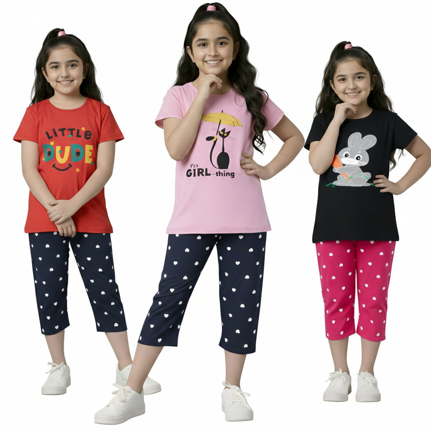 Image of PY PINKYOU Kids Nightwear Girls Printed Cotton Blend