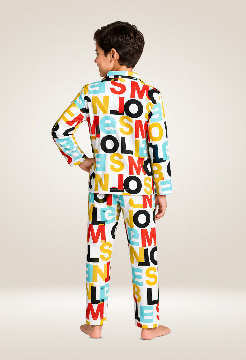 Image of 3BROS Kids Nightwear Boys Printed Cotton