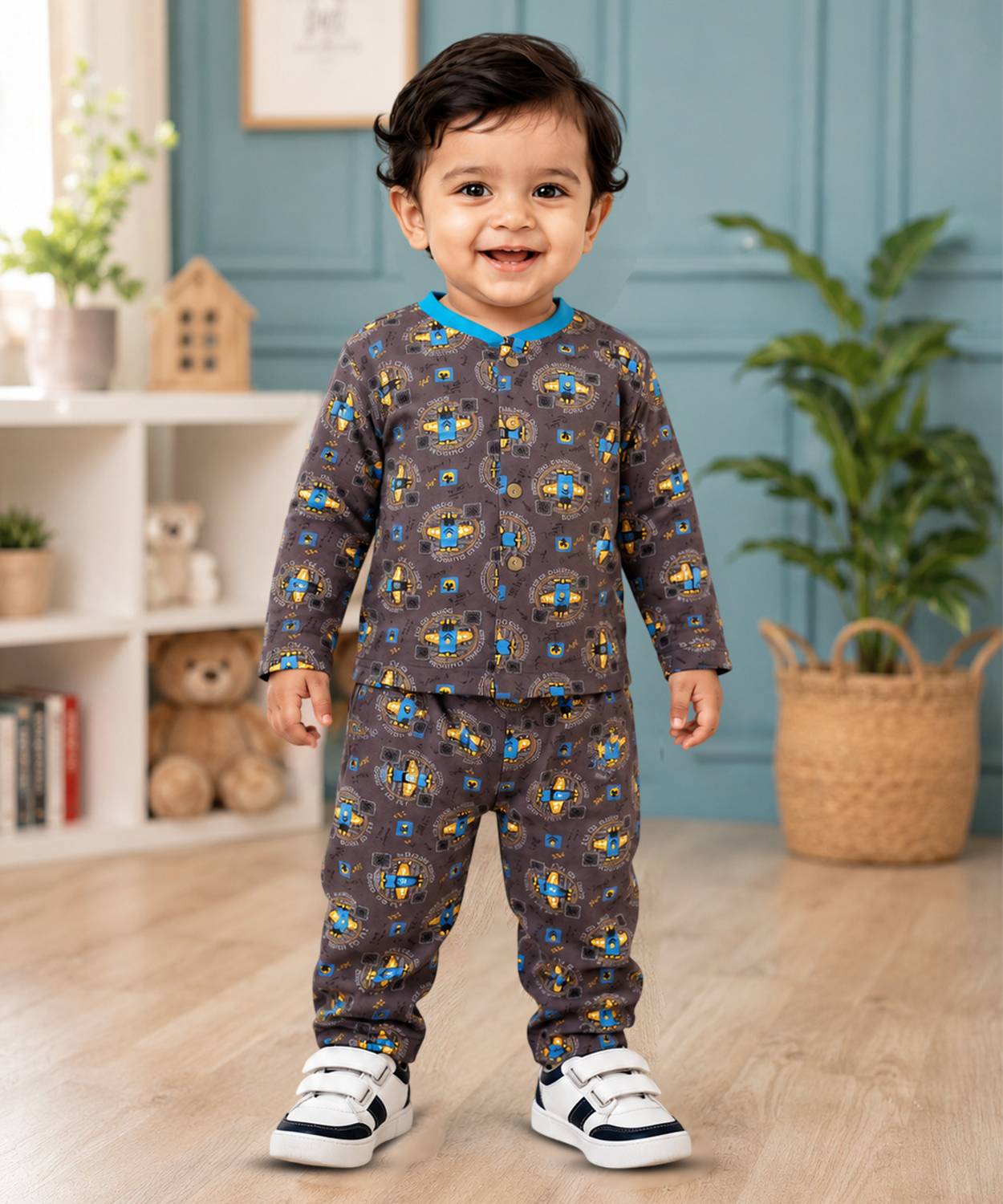 3BROS Kids Nightwear Baby Boys Printed Cotton