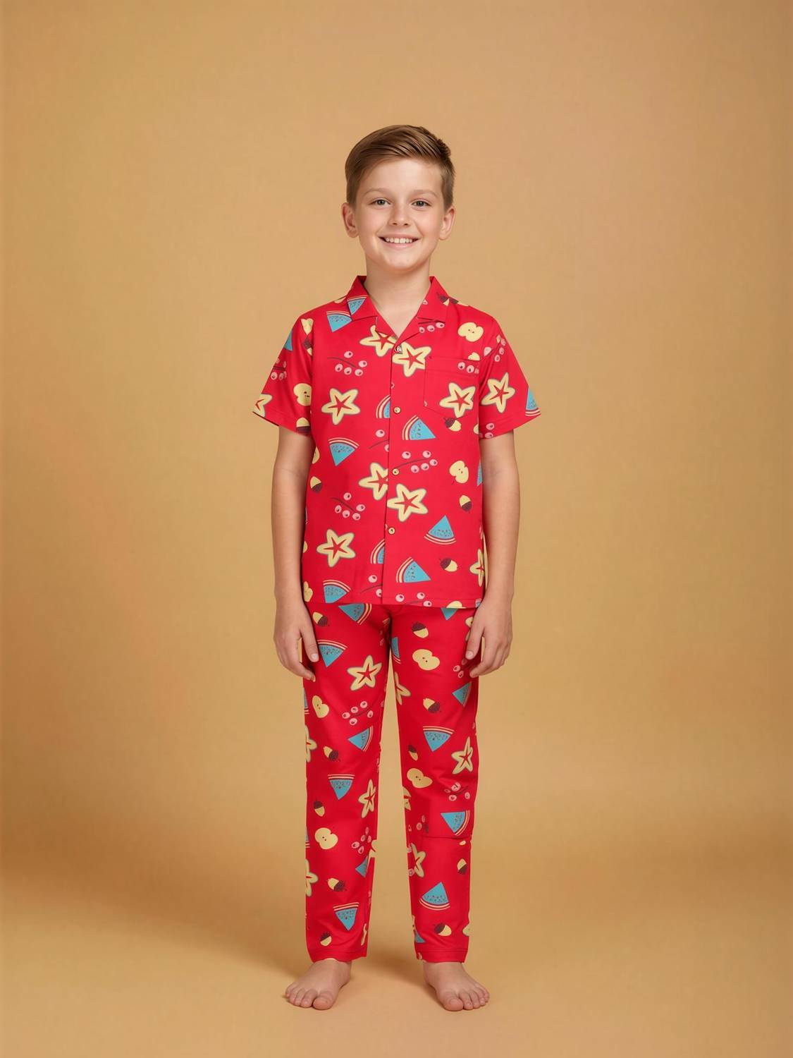Blackballe Kids Nightwear Boys Printed Cotton